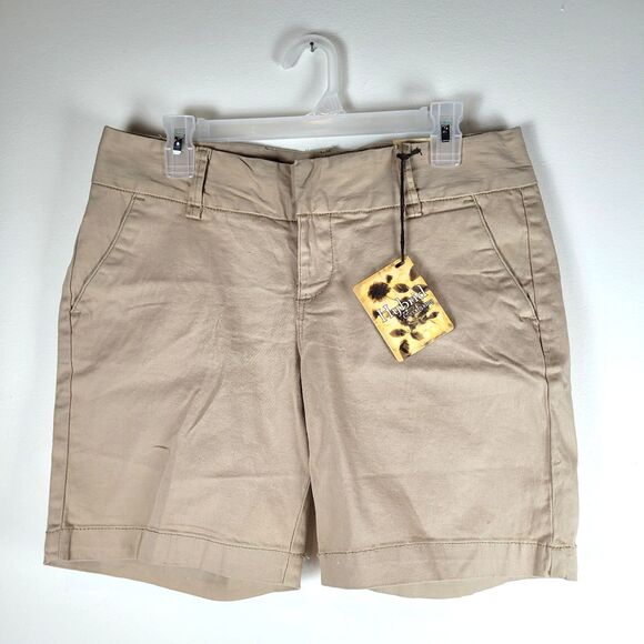 Hybrid & company Pants - Hybrid & Company Bermuda Shorts Womens 9 Tan Mid Rise Flat Front NWT preppy